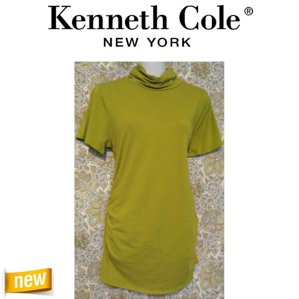 NEW Kenneth Cole Spiced Lime Short Sleeve Shirt - Picture 1 of 10
